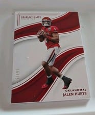 2024 Panini Immaculate Collection Immaculate Standard Jerseys Jalen Hurts #25 card