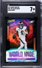 2024 Panini Prestige World Wide Jalen Hurts #WW-JHS card