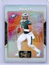 2024 Panini Select Score Select Throwback Jalen Hurts #1 card