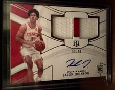 2021-22 Panini National Treasures Jalen Johnson #139 card