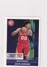 2021-22 Panini NBA Sticker & Card Collection (Brazil) Base Set Jalen Johnson #101 card
