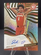 2021-22 Panini Revolution Rookie Autographs Jalen Johnson #RA-JJN card