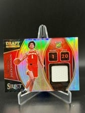 2021-22 Panini Select Draft Selections Memorabilia Jalen Johnson #DS-JJN card