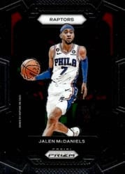 2023-24 Panini Prizm Base Set Jalen McDaniels #291 card