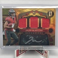 2024 Panini Gold Standard Rookie Jersey Autographs Jumbo Jalen McMillan #263 card