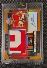 2024 Panini One Precision Rookie Patch Autographs Jalen McMillan #328 card
