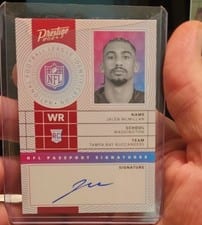 2024 Panini Prestige NFL Passport Signatures Jalen McMillan #NPS-JMN card