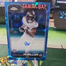 2024 Topps Chrome Sapphire Edition Rookies Autographs Sapphire Jalen McMillan #RA-JM card