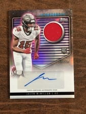 2024 Topps Midnight Rookie Jersey Autographs Jalen McMillan #RJA-JM card
