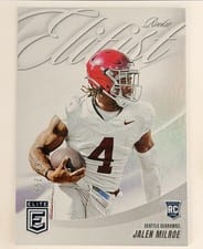 2025 Donruss Elite Rookie Elitist Jalen Milroe #12 card