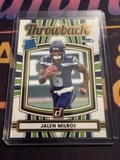 2025 Donruss Rated Rookie Throwback Jalen Milroe #18 card