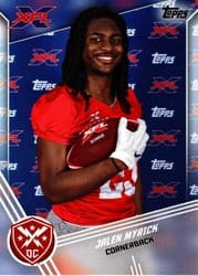 2020 Topps XFL Base Set Jalen Myrick #62 card
