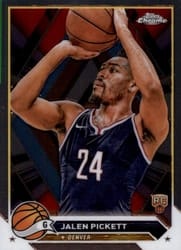 2023-24 Topps Chrome Base Set Jalen Pickett #165 card