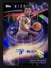 2025-26 Topps Midnight Stroke of Midnight Autographs Jalen Pickett #SM-JP card