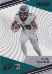 2020 Panini Chronicles Clear Vision Rookies Jalen Reagor #CV-18 card