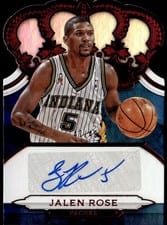 2018 Panini Crown Royale Crown Autographs Jalen Rose #CA-JRS card