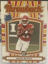 2025 Donruss Rated Rookie Throwback Jalen Royals #50 card