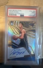 2021-22 Panini Revolution Rookie Autographs Jalen Suggs #RA-JSG card