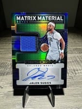 2024-25 Panini Obsidian Matrix Material Autos Jalen Suggs #MM-SUG card