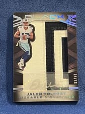 2022 Panini Black Sizeable Signatures Rookie Jersey Jalen Tolbert #SSR-JTO card