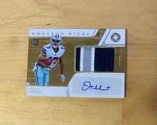2022 Panini Gold Standard Nouveau Riche Patch Autograph Jalen Tolbert #NRP-JTO card