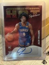2022-23 Hoops Hot Signatures Jalen Williams #HSR-JLW card