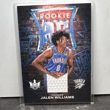2022-23 Panini Court Kings Rookie Expression Memorabilia Jalen Williams #REM-JWT card