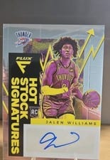 2022-23 Panini Flux Hot Stock Signatures Jalen Williams #HSS-JWL card