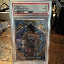 2022-23 Panini Mosaic Stained Glass Jalen Williams #4 card