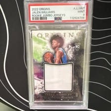 2022-23 Panini Origins Rookie Jumbo Jerseys Jalen Williams #JJ-JWT card