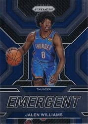 2022-23 Panini Prizm Emergent Jalen Williams #12 card