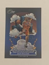 2024-25 Panini One and One Downtown Set Jalen Williams #35 card