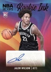 2023-24 Hoops Rookie Ink Jalen Wilson #RI-WIL card