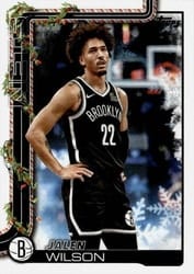 2025-26 Topps Holiday Base Set Jalen Wilson #H11 card