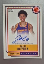 2024 Topps Chrome McDonald's All-American Event Autographs Jalil Bethea #EA-JB card