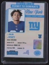 2023 Panini Contenders Permit to Dominate Jalin Hyatt #16 card