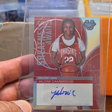 2024-25 Bowman's Best University Greatness Awaits Autographs Jaloni Cambridge #GAA-JC card
