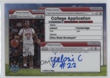 2024-25 Bowman University Chrome College Application Autographs Jaloni Cambridge #CAA-JC card