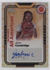 2024 Topps Chrome McDonald's All-American All-American Autographs Refractor Jaloni Cambridge #SMS-JAL card