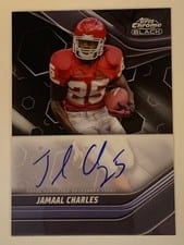 2023 Topps Composite Topps Chrome Black Autographs Set Jamaal Charles #TCBA-JCH card