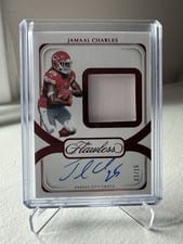 2024 Panini Flawless Distinguished Patch Autographs Jamaal Charles #19 card