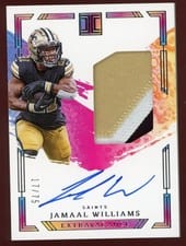2024 Panini Impeccable Extravagance Patch Autos Jamaal Williams #16 card