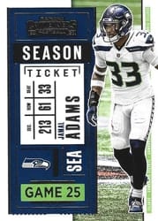 2020 Panini Contenders Base Set Jamal Adams #34 card