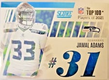 2022 Score Top 100 Jamal Adams #T31 card