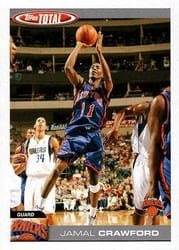 2004-05 Topps Total Base Set Jamal Crawford #123 card