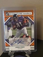 2022 Donruss Signature Marks Jamal Lewis #SM-JL card