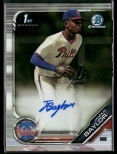 2019 Bowman Draft Chrome Picks Autograph Jamari Baylor #CDA-JB card