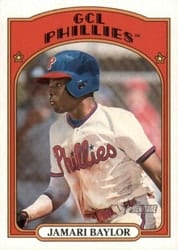 2021 Topps Heritage Minor League Base Set Jamari Baylor #125 card