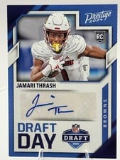 2024 Panini Prestige Draft Day Signatures Jamari Thrash #DDS-JTH card