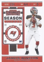 2019 Panini Contenders Base Set Jameis Winston #81 card